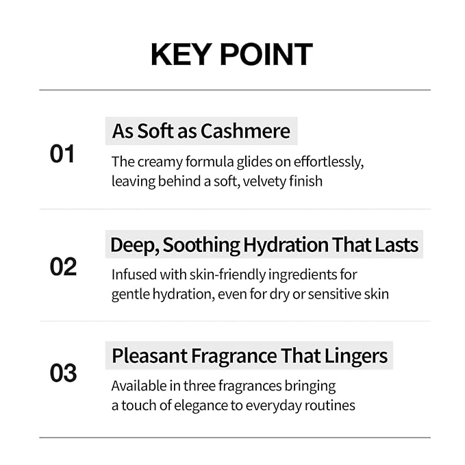 VIDIVICI Cashmere Hand Treatment, Korean Perfume Hand Cream, Deep Hydration with Shea Butter, Lightweight Fast-Absorbing Formula, Powdery Vanilla Scent, 1.75 fl.oz