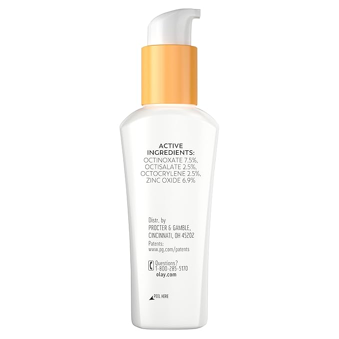 Olay Face Moisturizer,Complete with Sunscreen SPF 30,Fragrance-Free for Sensistive Skin,Broad Spectrum Sun Protection, Long-Lasting Hydration, Non-Comedogenic - Vitamin E & Aloe - 2.5 Oz - (Pack of 4)