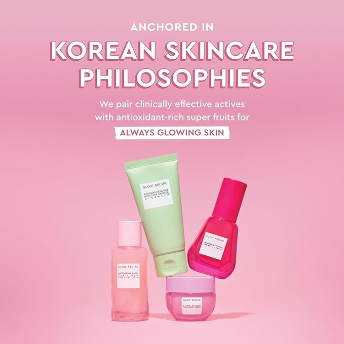 Glow Recipe Watermelon Glow AHA Night Treatment, Travel Size Overnight Mask, AHA Exfoliating Treatment with Glycolic + Lactic Acid, Hyaluronic Acid + Niacinamide, Smooth Even Tone Glow (25 ml)