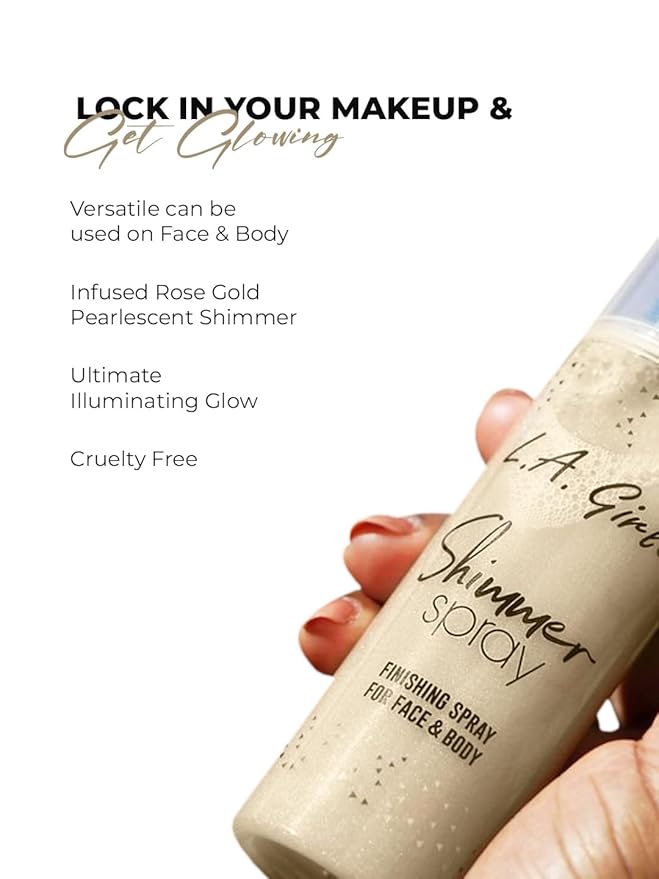 L.A. Girl Shimmer Spray, 2.7 Fl Oz, Gold