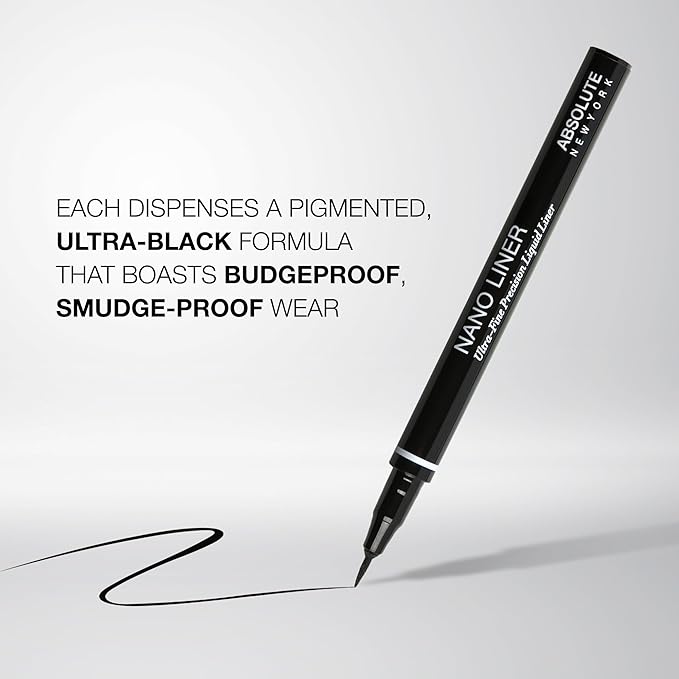 Absolute New York Super Slim Angled Tip Double Ended Liner (Duo Stroke)