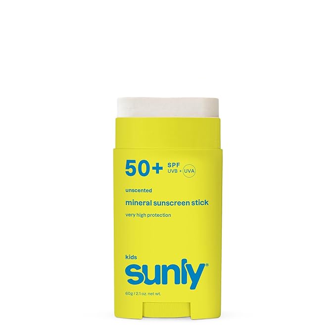 ATTITUDE Kids Mineral Sunscreen Stick SPF 50, Broad Spectrum Zinc Oxide, EWG Verified, Non-Nano, Mess-Free Stick for Face & Body, Lightweight Non-Greasy, Vegan, Unscented, 2 Oz