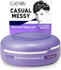 GATSBY Moving Rubber Wild Shake Hair Wax, English Version, 80g/2.8oz