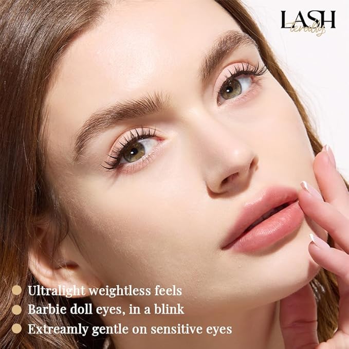 Self Adhesive Glue Free Easy Removal Lash Clusters Kit Manga Eyes Style DIY Upgrade D Curl Eyelash Extensions False Eyelashes Cupid's Love 10-14mm 90clusters