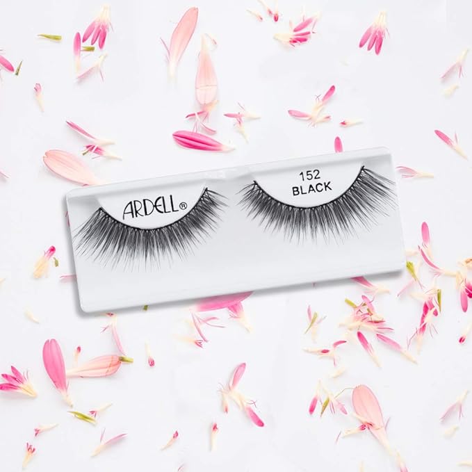 Ardell False Eyelashes Soft Touch 152 - Black, Lightweight, Reusable for Natural Look Strip Lashes for Everyday Wear, 4 Pack
