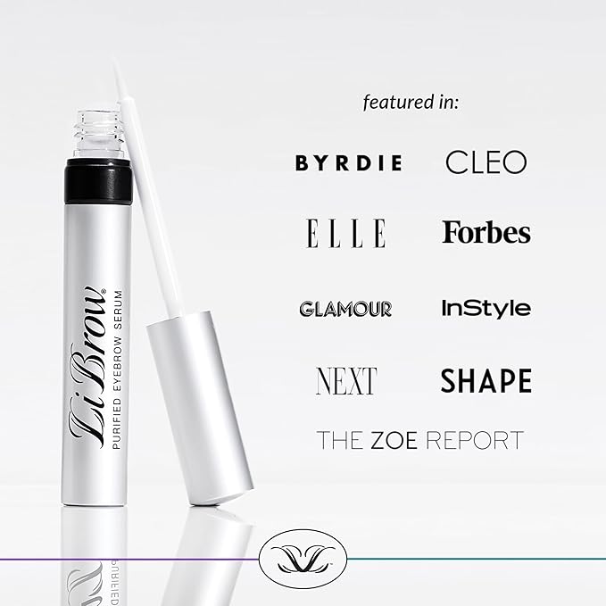 Purified Eyebrow Serum for Darker, Fuller, Thicker-Looking Brows - Natural Botanical Extracts, Safe for Sensitive Skin & Thin Overplucked Brows - Vegan & Cruelty-Free (3mL, 90-Day Supply)