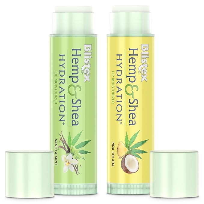 Blistex Hemp & Shea Hydration, 2 count