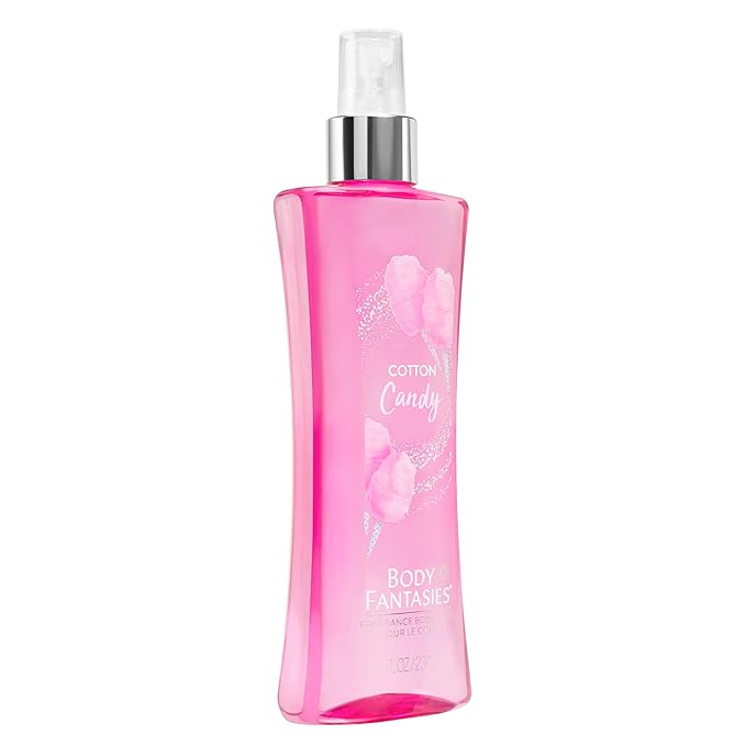 Body Fantasies Signature Fragrance Body Spray, Cotton Candy, 8 Fluid Ounce (Pack of 2)