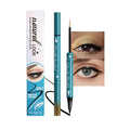 Double-Headed Liquid Sparkling Eyeshadow Eyeliner Pen for Women, Ultra - Fine Tip Glitter Shimmer Liner Shadow for Eye Makeup, High-Pigment Highlighter Brightener Stick,Waterproof Quick - Drying (3#)