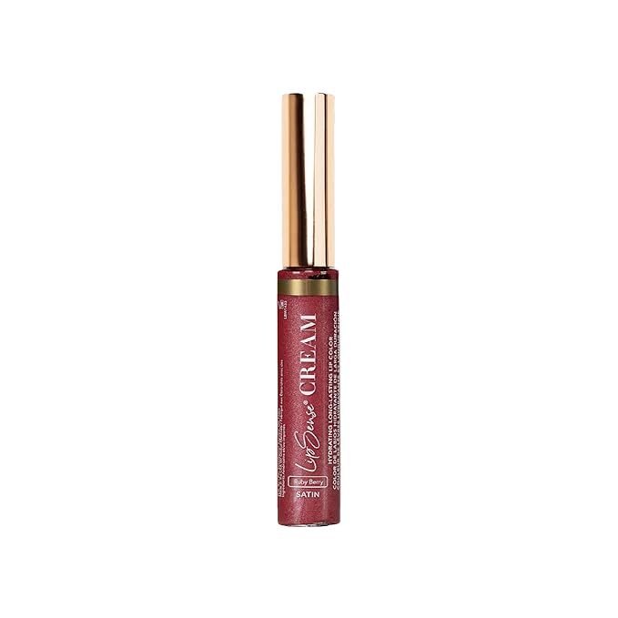 SeneGence LipSense Long-Lasting Liquid Lip Cream, Ruby Berry Satin, 0.25 Fl Oz, Waterproof and Hydrating Creamy Color for Lips for Up to 6 Hour Wear, Vegan Transfer-Proof Cream-to-Matte, Cruelty-Free