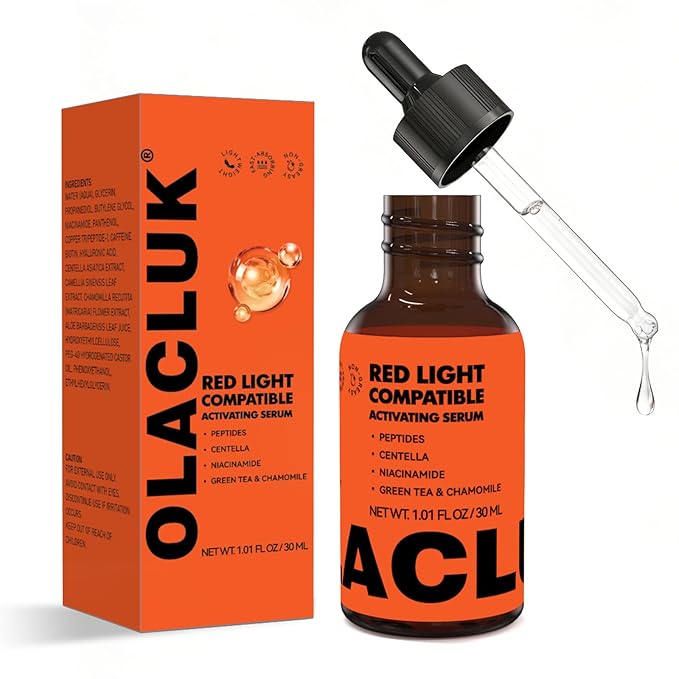 Copper Peptide Hair Growth Serum for Red Light Therapy Cap, Lightweight Scalp Serum for Thinning Hair, Supports Fuller & Stronger Looking Hair, Non-Greasy Formula for Women & Men, 30ML