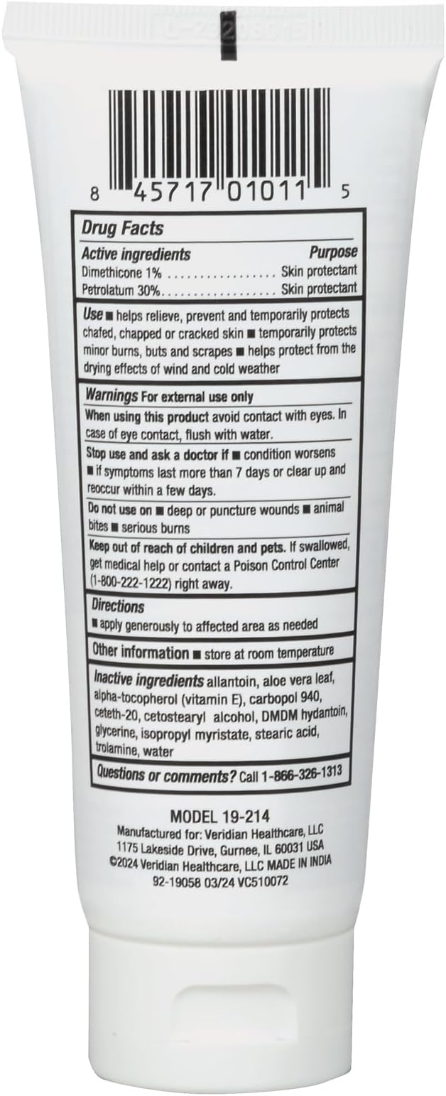 TheraCare Medicated Diabetic Foot Cream | Dimethicone + Petrolatum | Protects and Seals | Relieves Dry Heals | Paraben-Free | Odor-Free | 4.0 oz.