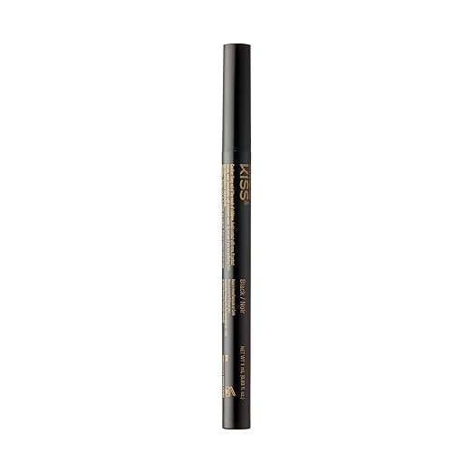 KISS Lash GLUEliner, 2-in-1 Felt-Tip Eyelash Adhesive and Eyeliner, Matte Finish, Foolproof Application, Easy Touch-Up, 0.03 Fl Oz.- Black, Packaging May Vary