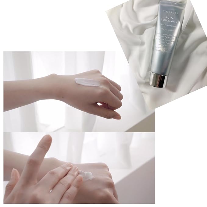 All skin type moisturizing cream for hydration & soothing, For S.Nature Aqua Squalane Moisturizing Cream, 2.02fl.oz. & 1.01fl.oz.