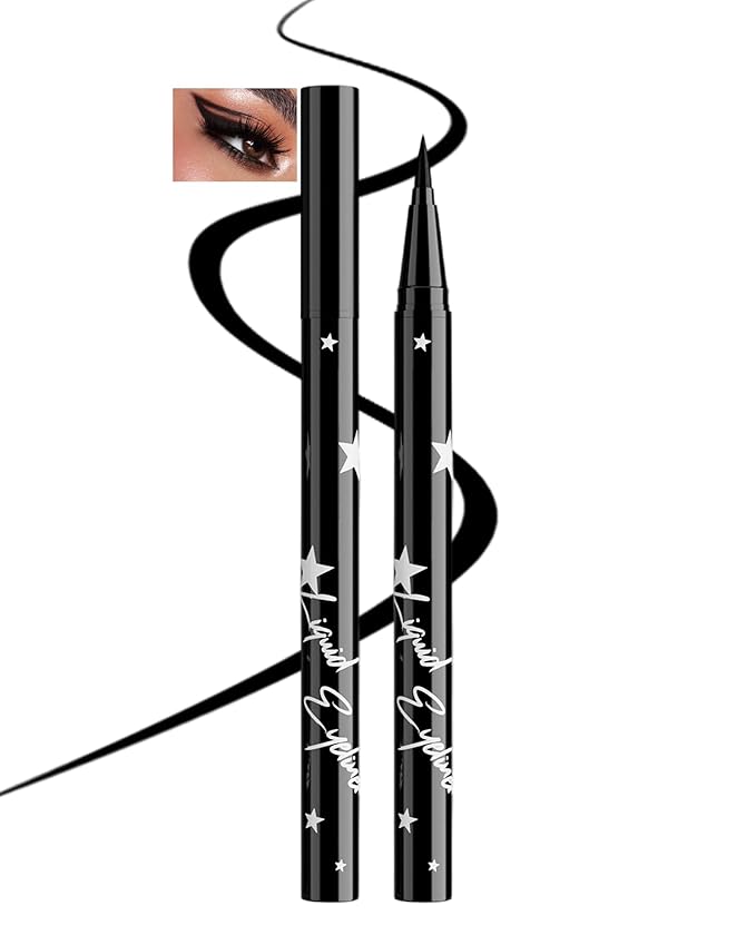 Colored Liquid Eyeliner Pen, Black Waterproof Waterline Matte Eye Liner Pencil, High Pigmented Long Lasting Quick Drying Bright Colorful Eyeliner Pen for Women, Valentine’s Day Eye Makeup Gifts-12