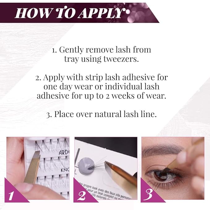 Ardell Individual Lashes Soft Touch - Short Black, Knot-Free False Eyelashes, Natural Look DIY Eyelash Extensions, 56 Lash Clusters Per Pack