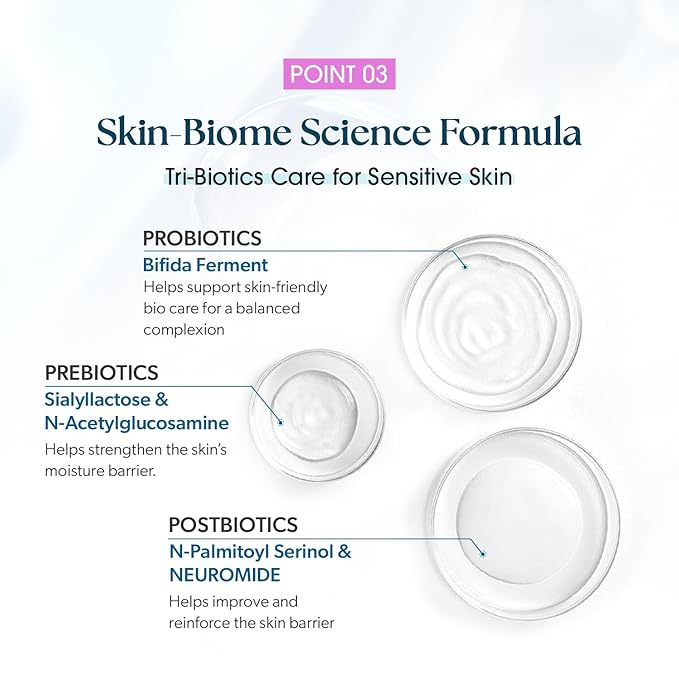 Double Barrier Cream 80ml (2.71 Fl Oz) Korean Skin-Biome Science with Neuromide, Encourages Ceramide, Soothes Sensitive & Dry Skin, Strengthen and Repair Skin Barrier EWG verified