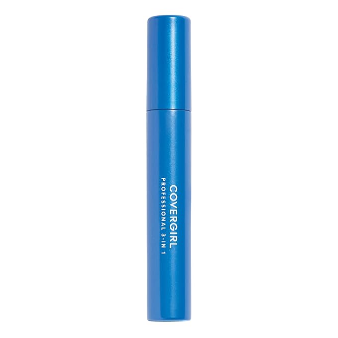 CoverGirl Professional 3-in-1 Straight Brush Mascara, 210 Black Brown, 0.3 Ounce