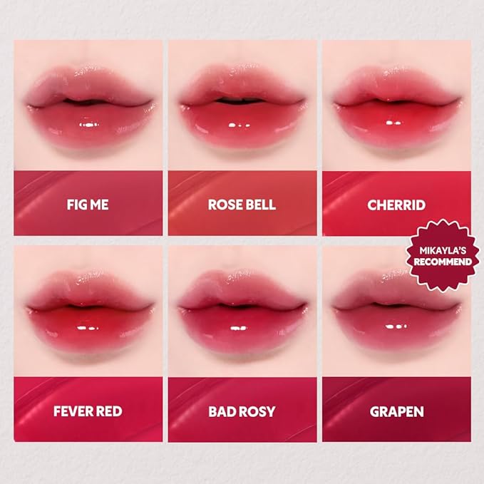 TIRTIR [*Mini Size Waterism Tinted Lip Gloss #28 Wintery, 0.06 Fl Oz – Kiss Ready Lipgloss, 12H Long Lasting Non Sticky Natural Tinted Glow Korean Multiuse Cheek and Lip Tint for Women gift