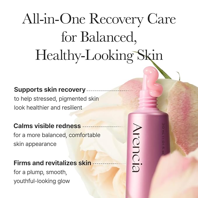 Arencia PDRN Booster Shot Serum, Rosy-PDRN & Peptides for Glowy, Healthy Skin, 30ml/1.01 fl oz