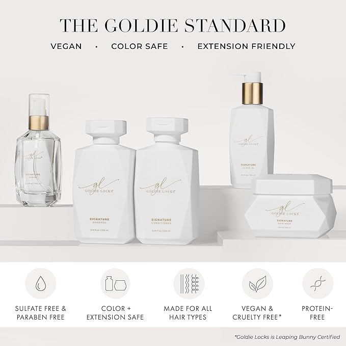 Goldie Locks Ultra Hydrating Conditioner - Moisturizes Frizz and Split Ends - Sulfate Free - Safe for Extensions and Color-Treated Hair - Protein-Free - 33.8 fl oz