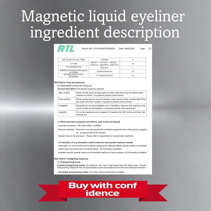 Magnetic eyelashes with eyeliner (5 pairs), is simple and convenient to wear, can be reused, glue-free, and can be used longer with 2 eyeliners (natural styles)