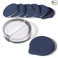 MOHOPE 8Pcs Air Cushion Makeup Puffs for Foundation with Portable Box | Latex-Free Blending Sponge for Liquid, Cream, Foundation and Powder | Teardrop Powder Puff | Blue