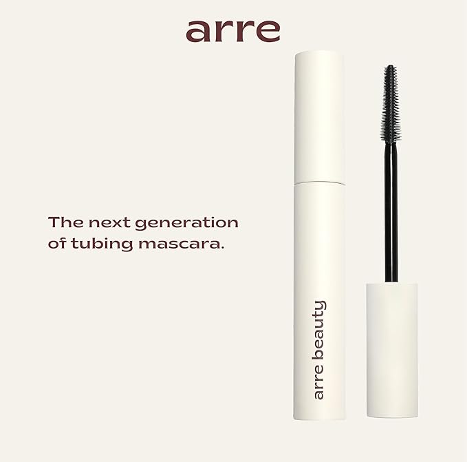 Tubing Mascara - Lengthening Formula with Peptide Infused Lash Serum - Smudge-Proof, Warm Water Removal, Sensitive Eye Safe - Glossy Jet Black (Ace High)