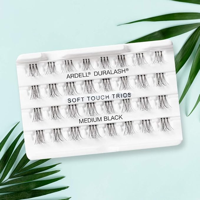 Ardell False Eyelashes Soft Touch Trios Individuals Medium Black 4 Pack