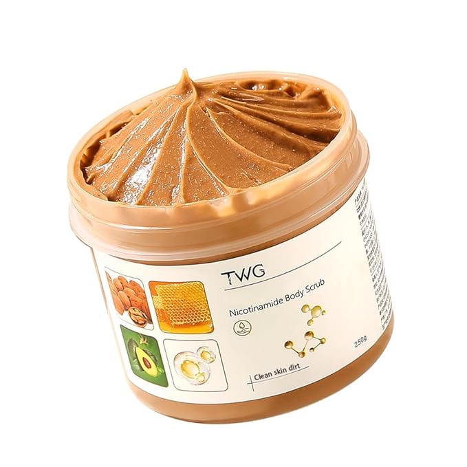 Nicotinamide Body Scrub for Blemishes, Spots, Large Pores,Repairs Skin Defects, Promotes Renewal,Deeply Hydrating, 8.8 Ounce,Body Scrub That Nourishes Skin (Nicotinamide)