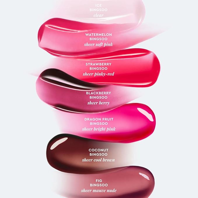Glow Recipe Glass Balm Lip Treatment - 12Hr Hydrating Lip Balm & Moisturizer with Hyaluronic Acid to Smooth, Plump & Protect from Dryness, High Shine Finish - Fig Bingsoo (15 ml)