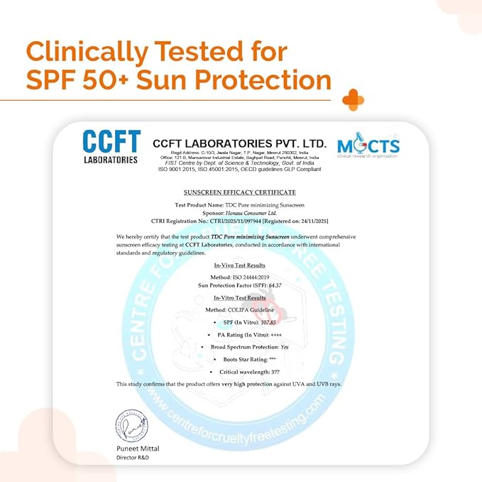 The Derma Co Pore Minimizing Priming Sunscreen with SPF 50 & PA+++ | Reduces Pore Size & Excess Oil | 2-in-1 Primer with SPF | Matte Finish with No White Cast | 1.76 Oz/50g