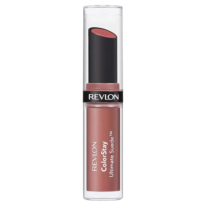 REVLON Lipstick, ColorStay Ultimate Suede Lipstick, High Impact Lip color with Moisturizing Creamy Formula, Infused with Vitamin E, 055 Iconic, 0.09 Oz