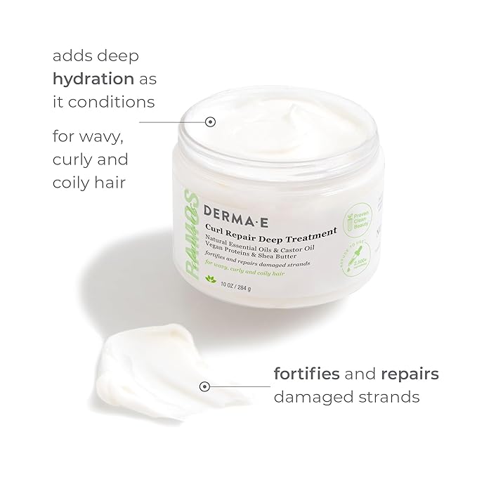 Derma E Ramos Curl Repair Deep Treatment, 10 OZ