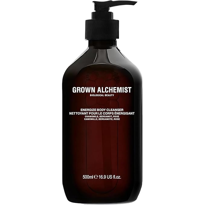 Grown Alchemist Energize Body Cleanser. Chamomile, Bergamot & Rose Body Cleanser. Gentle Body Wash. Hydrates & Cleanses Skin (500 ml)