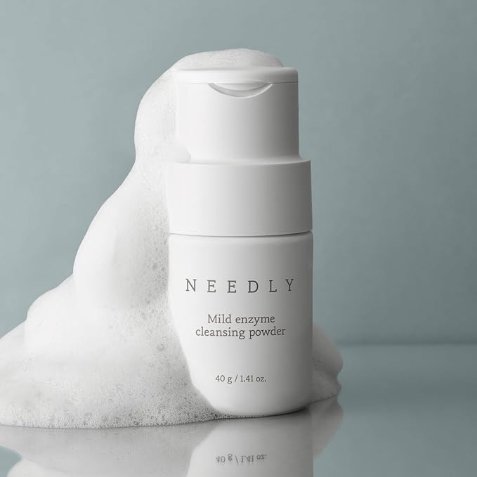 NEEDLY Mild Enzyme Cleansing Powder (2.11oz.) | Gentle Exfoliation Cleanser, Powder to Foam, Creamy Foam Ritual, Cleanse and Exfoliate in One Effortless Step