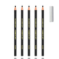 5 Pcs Black Eyebrow Pencils for Women with Sharpener Waterproof and Sweat-Proof Eyebrow Pen Long-Lasting Eyeliner Pencil Create a Natural Eye Brow Makeup