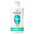 Pantene Shampoo, Smooth and Sleek - Pro-V Nutrients, Frizz Control with Antioxidants, Nourishing for All Hair Types - Curly, Dry, Color-Treated, 27.7 Fl Oz