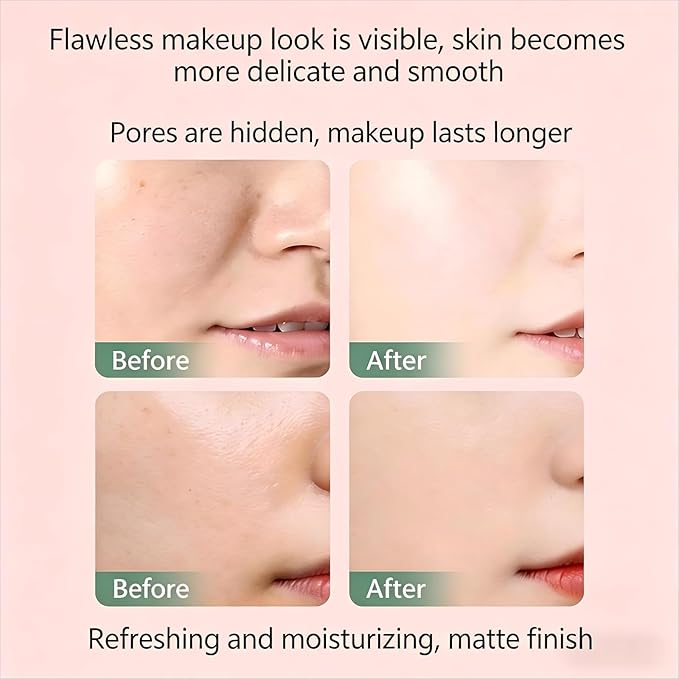 Velvet Priming Moisture Cream for Face - Invisible Makeup Pre Apply Cream, Pore Blurring Base & Hydrating Primer, Grip Makeup All Day without Caking for All Skin Types