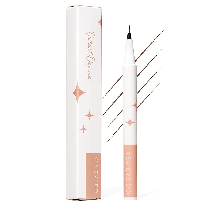 Eyebrow Pencil Dark Brown, Ultra Fine Eyebrow Pencils for Women, Microblading Eyebrow Pencil for Women, Smudge-Free, Hair Like Stroke, 24H Long Wear YES.EYE DO (Midnight Espresso-Dark Brown)