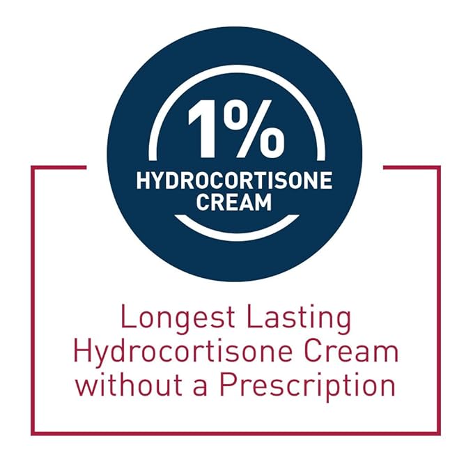 CeraVe 1% Hydrocortisone Anti-Itch Cream, Fragrance-Free Relief for Eczema-Prone & Dry Skin, 1 Ounce