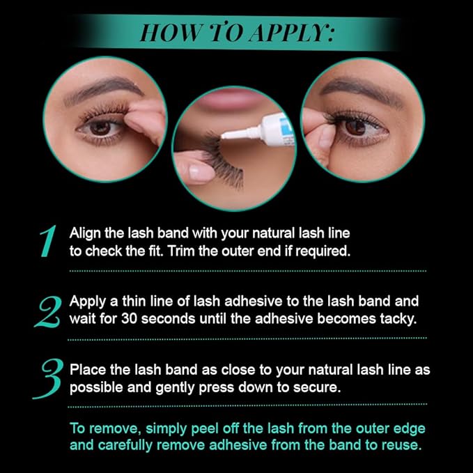 Ardell Natural Lashes False Eyelashes Demi Luvies Black (4 Pack)
