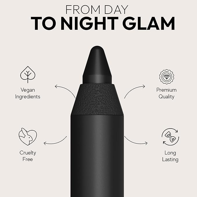 Araceli Beauty Gel Pencil Eyeliner - Water Resistant, Long-Lasting, Smudge-Proof Creamy Formula for Precision Lining - Hypoallergenic, Bold Eyeliner Gel Pencil - Safe for Sensitive Eyes (Cinnamon)