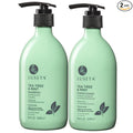 Luseta Clarifying Shampoo and Conditioner Set for Dry Scalp - Tea Tree Mint with Peppermint & Lavender Oil, Helps Refresh Scalp & Reduce Visible Flakes, Sulfate-Free, 2 x 16.9 oz
