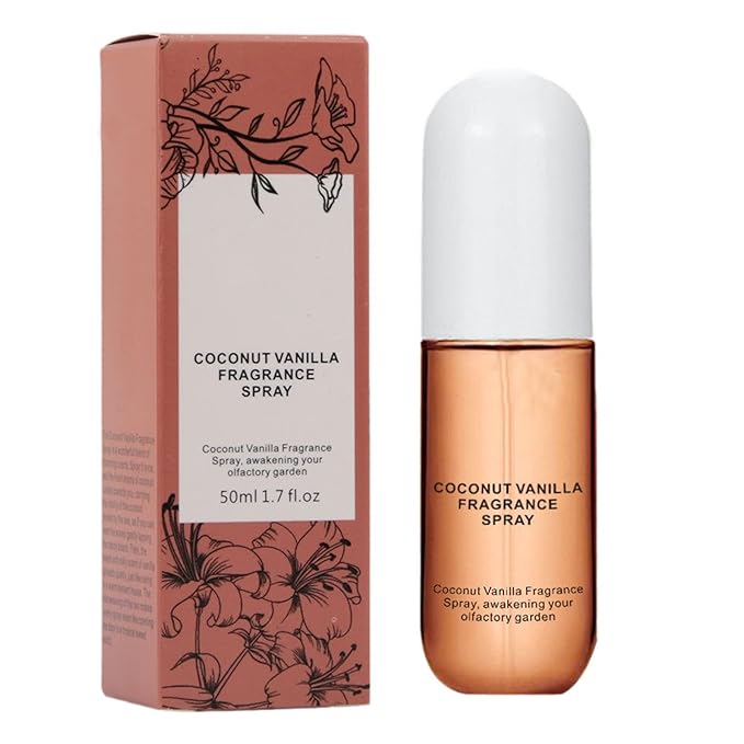 Fragrance Body Spray Coconut Vanilla Wild Rose Fragrance For Men And Women Hair And Body Spray Long Lasting Perfume Spray (Coconut Vanilla Flavor)