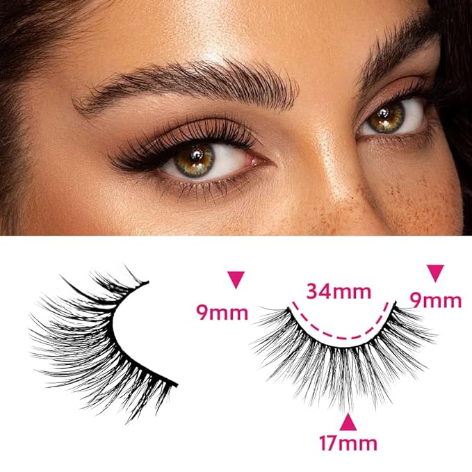 Azenlo False Eyelashes 48 Pairs Faux Mink Lashes 9-17mm Wispy Lashes 3D Fluffy Cat Eye Lashes Pack Bulk Wholesale Strip Lashes(style 48-020)