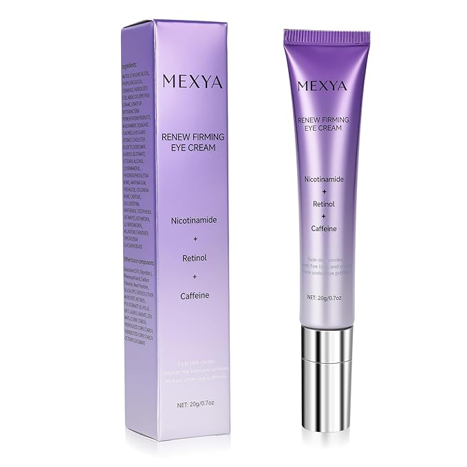 Retinol & Caffeine Eye Cream - Dark Circle Treatment & Under Eye Brightener, 0.7oz Anti-Aging Formula for Wrinkles, Puffiness, Bags