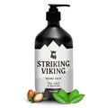 Striking Viking Beard Wash - 17 oz, Natural Tea Tree & Biotin - Cologne Scent Beard Shampoo Paraben & Sulfate Free For Men - Deep Cleansing and Care