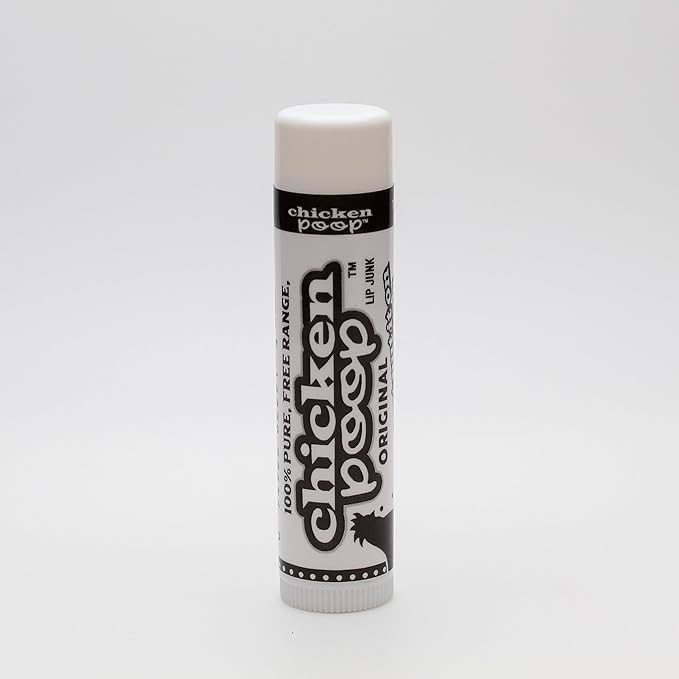 .15 oz. Chicken Poop® ORIGINAL FLAVOR Lip Junk for Dry, Chapped Lips, LIP BALM BULK PACK OF 16