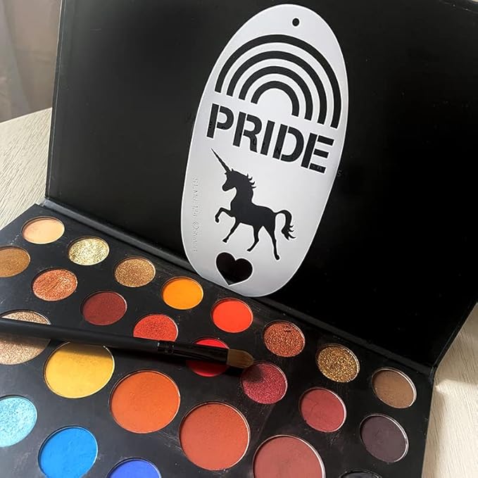 Stencil1 - Pride Makeup Stencil Durable Quality Reusable Stencils for Costumes, Dress Up, Halloween, Cosplay, Face Painting, Raves, Festivals